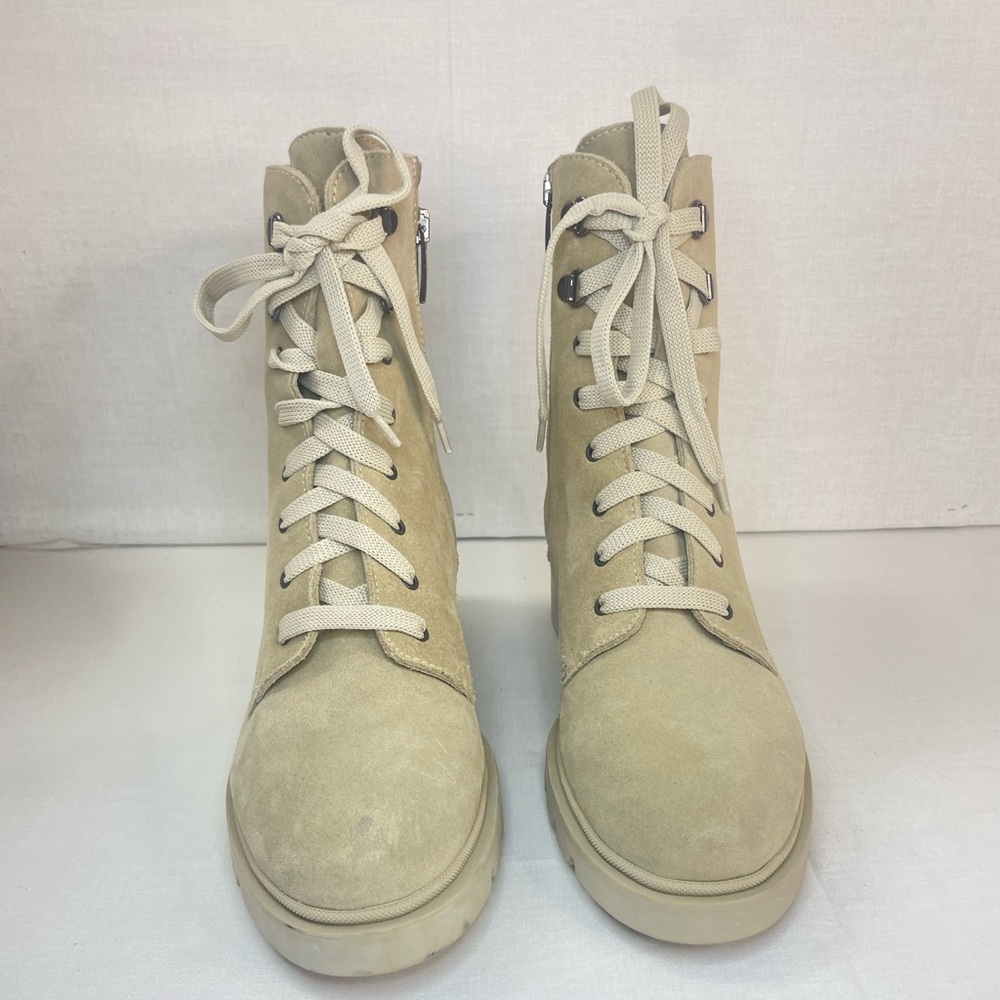 La Canadienne Women Sabel Waterproof
Suede Sand Combat Boots 6.5 M (D 460) - Picture 4 of 15